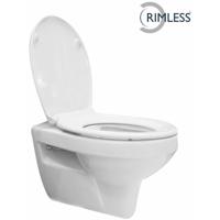 Xellanz Trevi Wandcloset Rimless met Ultimo 3.0 Toiletzitting - Softclose en Quick Release - Glans Wit - thumbnail
