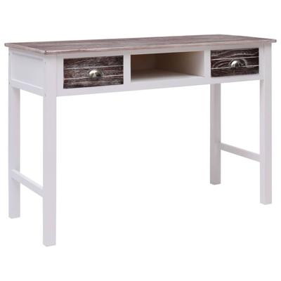 VidaXL Schrijftafel 110x45x76 cm hout bruin VidaXL Schrijftafel 110x45x76 cm hout bruin