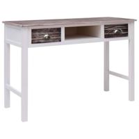 VidaXL Schrijftafel 110x45x76 cm hout bruin - thumbnail