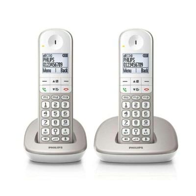 Draadloze telefoon Philips XL4902S/34 1,9" 550 mAh GAP (2 pcs) Wit