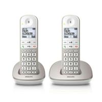 Draadloze telefoon Philips XL4902S/34 1,9" 550 mAh GAP (2 pcs) Wit - thumbnail