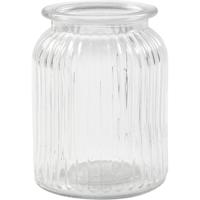 Creativ Company Glazen pot, h: 14,5 cm, d 11 cm, gatgrootte 7 cm, 6 stuk/ 1 doos - thumbnail