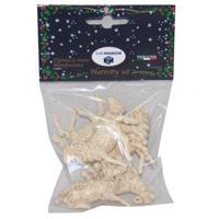 Kerststal schapen 5 figuren 6x5 cm kerstversiering Euromarchi - Euromarchi - thumbnail