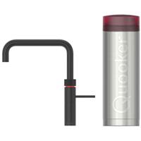 Quooker Fusion Square Keukenkraan Set - Kokend Warm- en Koud Water - Zwart - Inclusief PRO3 Reservoir - thumbnail