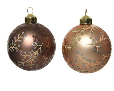 Kerstbal glas d8 cm a2 IV KSD - Ksd