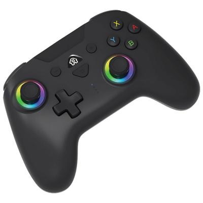 Subsonic – Draadloze controller voor Switch en Switch 2 – Wireless draadloze controller met LED, trillingen en 6-assige gyro - Zwart