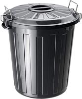Rotho Basic Afvalemmer 25L Zwart - thumbnail