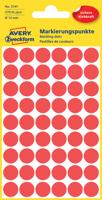 Etiket avery 3141 rond 12mm rood 270st - thumbnail
