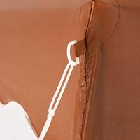 Vouwbare Partytent Capri 3x3m licht-bruin - thumbnail
