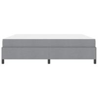 Boxspring bed Lichtgrijs, Zwart 200 x 200 cm - thumbnail