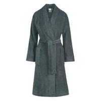 Badjas | XL | Grijs | Blauw | Katoen - thumbnail