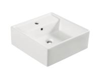 Wiesbaden Larx waskom vierkant 41 x 41 x 15 cm keramiek glans wit 32.3401 - thumbnail