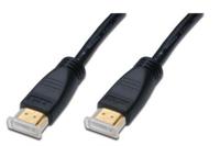 Digitus AK-330105-150-S HDMI-kabel HDMI Aansluitkabel HDMI-A-stekker, HDMI-A-stekker 15.00 m Zwart Vergulde steekcontacten - thumbnail