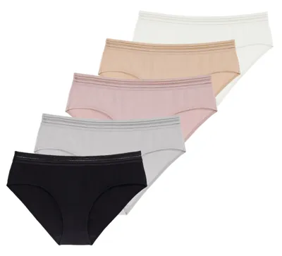 5-pack katoenen dames ondergoed - Dames slips Basic - Gianna - Biologisch katoenen dames heup slips