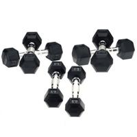 Hexa Dumbbells - Focus Fitness - 2 x 5 kg - thumbnail