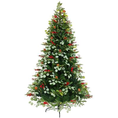 Kerstboom Home ESPRIT Rood Groen PVC Metaal 129 x 129 x 210 cm