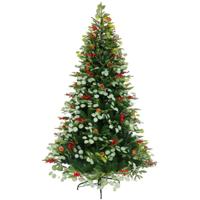 Kerstboom Home ESPRIT Rood Groen PVC Metaal 129 x 129 x 210 cm - thumbnail