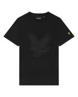 Lyle & Scott T-shirt graphic eagle - Z865 Jet zwart - thumbnail