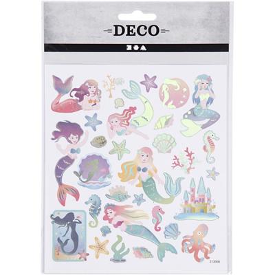 Creativ Company Stickers, zeemeerminnen, vel 15x16,5 cm, ca. 32 stuk, 1 vel