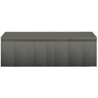 Frozen 3D Badmeubelset 140 cm - Greeplijst in Kleur - Wastafel Onderkast met Bovenblad Petrol Mat