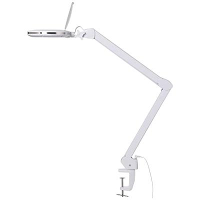 TOOLCRAFT TO-7497012 TOOLCRAFT 800 lm LED-vergrotingslamp met klemvoorziening 3D 1,75-voudig Vergrotingsfactor=1.75 x 14.3 cm Energielabel 2021 F (A - G)