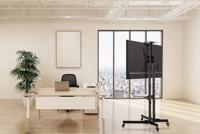 Equip 650603 70 Portable flat panel floor stand Zwart flat panel vloer standaard - thumbnail