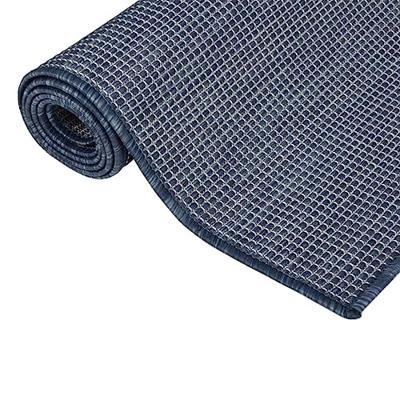 VidaXL Buitenkleed platgeweven 100x200 cm blauw - thumbnail