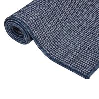 VidaXL Buitenkleed platgeweven 160x230 cm blauw - thumbnail