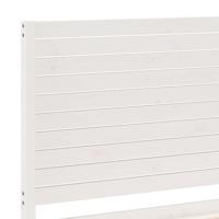 Bedframe extra lang zonder matras massief hout wit 200x220 cm - thumbnail