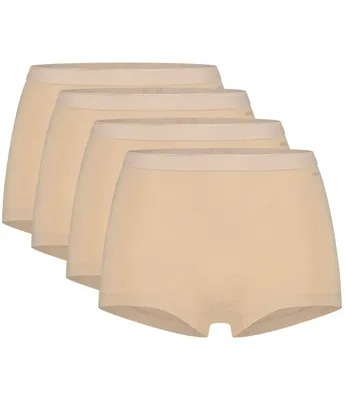 Ten Cate Basics Organic Cotton Stretch Short 4-pack Beige-L