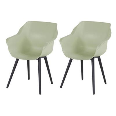 Sophie Studio dining armstoel French green Carbon Black