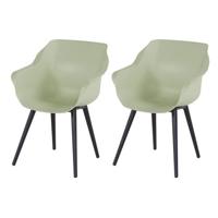 Sophie Studio dining armstoel French green Carbon Black - thumbnail