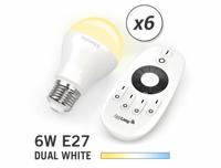 Mi·Light Mi-light 6W Dual White E27 Set van 6 Wifi LED Lampen - thumbnail