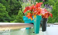 MACETA MOD. LOFLY RAILING 250. 25 X 23 CM. PISTACHO - thumbnail