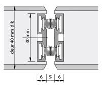 Alprokon borstelprofiel 3010 F1 40mm 2400mm - thumbnail