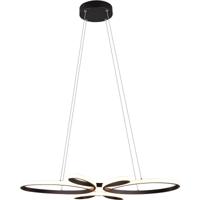 LED Hanglamp - Trion Crowl - 32W - Natuurlijk Wit 4000K - Dimbaar - Rond - Mat Zwart - Metaal - thumbnail