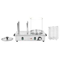VidaXL Cilinder voor hotdog verwarmer 200x240 mm glas - thumbnail