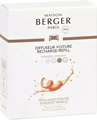 Maison Berger Navulling - voor autoparfum - Exquisite Sparkle - 2 Stuks