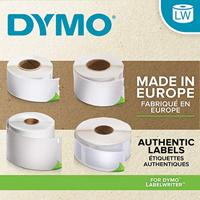DYMO S0929100 Rol met etiketten 89 x 51 mm Papier Wit 300 stuk(s) Niet hechtend Etiketten voor afspraakkaartjes, Visitekaartjes - thumbnail