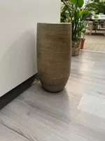 Vaas mira d26h50cm industrieel goud - thumbnail