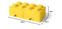 Room Copenhagen LEGO Brick Drawer 8 Geel opbergdoos - thumbnail