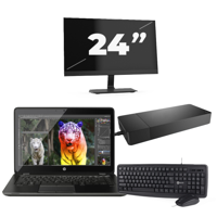 Lenovo ThinkBook 14 G2 - Intel Core i5-11e Generatie - 14 inch - 8GB RAM - 256GB SSD - Windows 11 Home + 1x 24 inch Monitor - thumbnail