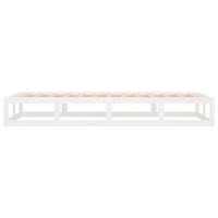 Bedframe massief hout wit 90x200 cm - thumbnail
