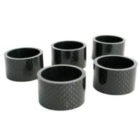 Hzb spacers 28.6 mm 1-1/8 inch oversized 20 mm carbon 5 stuks 6500033 - thumbnail