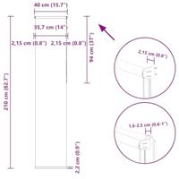 Rolgordijn verduisterend 40x210cm stofbreedte 35,7 cm polyester - thumbnail