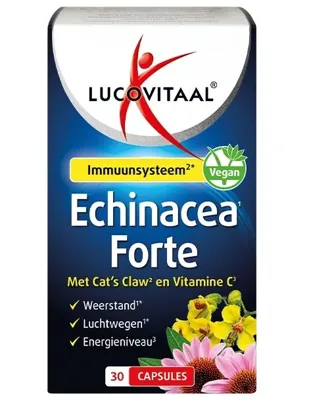 Lucovitaal Echinacea forte & cat's claw & vitamine C 30 Capsules