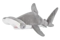Wild Republic knuffel hamerhaai junior 38 cm pluche grijs/wit - thumbnail
