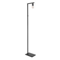 Steinhauer VloerlampStang zwart met strokleurige kap - 3706ZW - thumbnail
