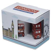Londense Dubbeldekker Bus - Gevormd Handvat Keramiek Mok - thumbnail