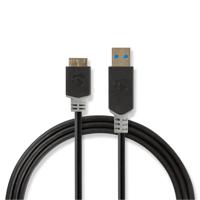 Kabel USB 3.0 | A male - Micro-B male | 2,0 m | Antraciet - thumbnail